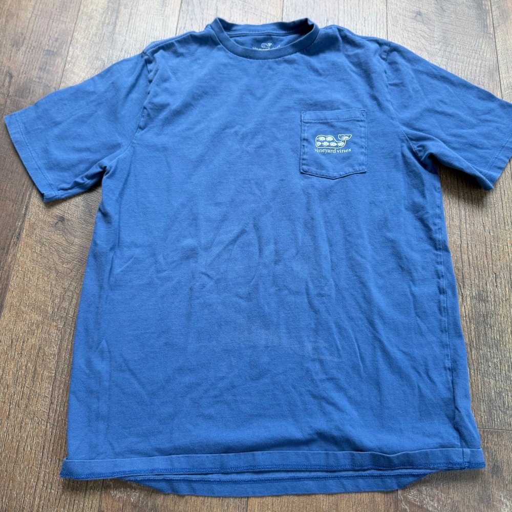 Vineyard Vines Graphic Pocket T-Shirt Kids XL Blue